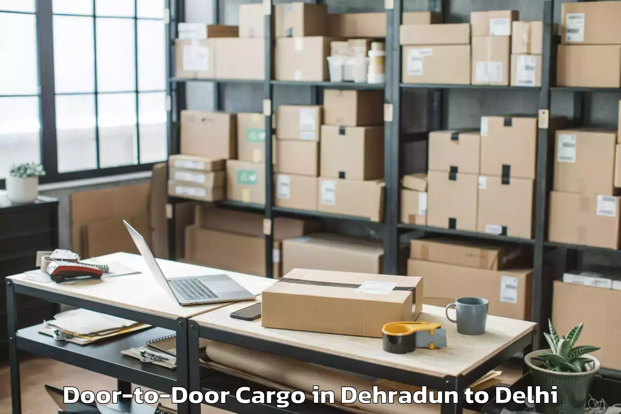 Easy Dehradun to Dlf Emporio Mall Door To Door Cargo Booking